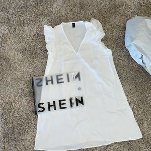 Shein white dress